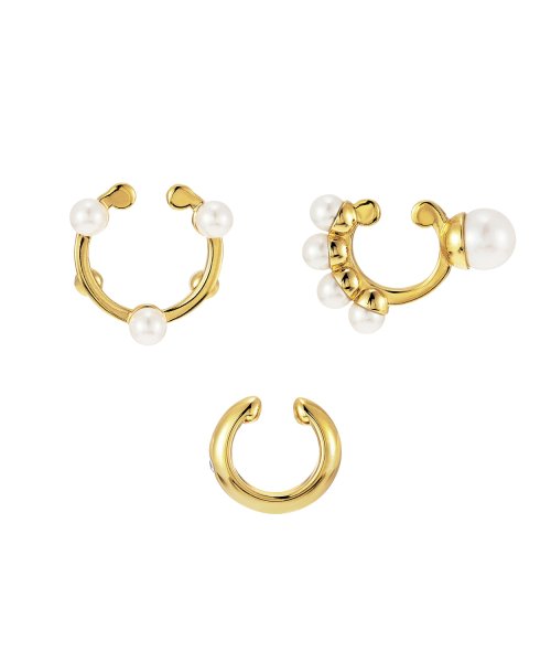Coffret a perles コフレ・ア・ペルル 3－piece set ear cuffs