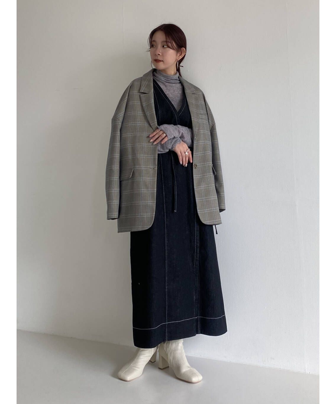 [送関込]Saturday Club/フリルヘム デニムワンピース PROPORTION BODY DRESSING｜《EDIT COLOGNE》フリルデニム