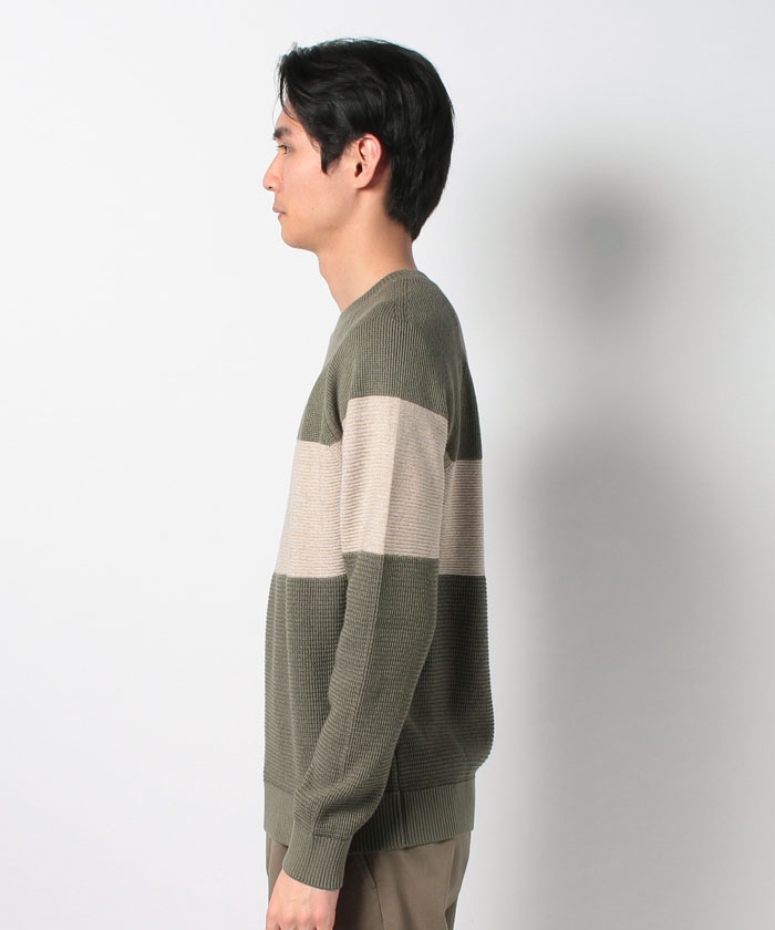 セール60%OFF】フロントライン長袖ラウンドネックラグランニット ...