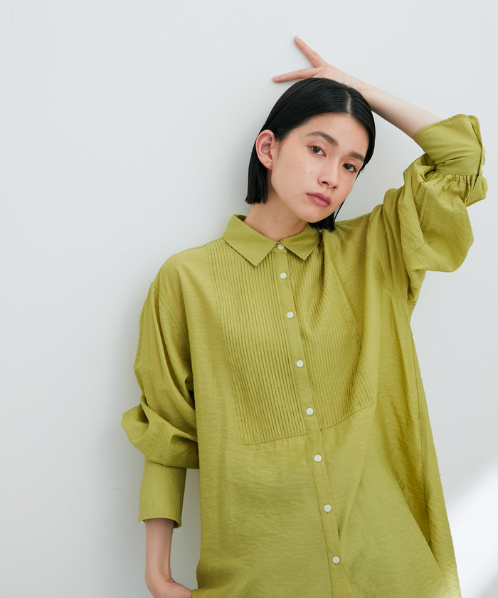 セール】【WEB限定】ピンタックフリルブラウス（シャツ/ブラウス
