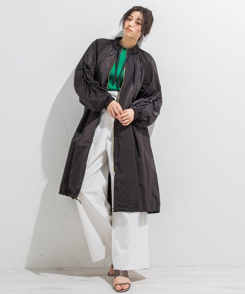 【WEB別注】ボリュームスリーブシアーロングコート