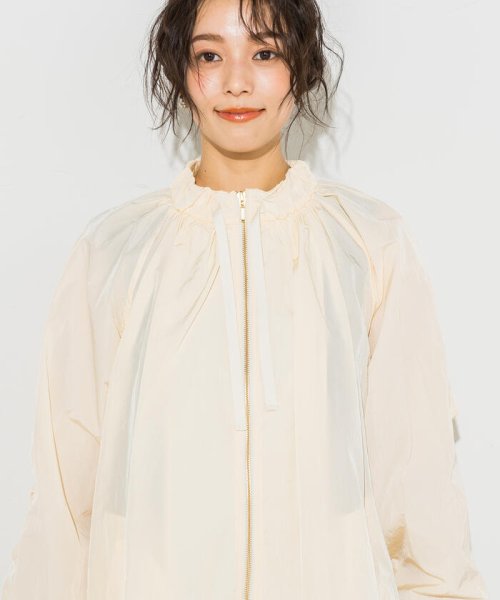 【WEB別注】ボリュームスリーブシアーロングコート