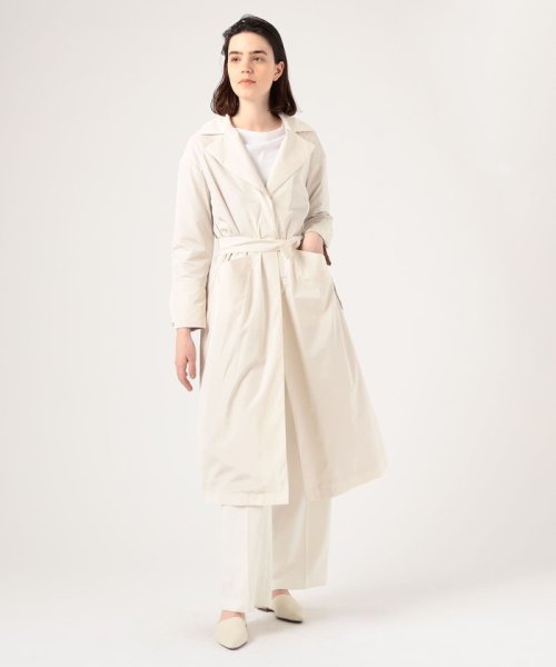 HERNO ポリエステルタフタ ベルテッドコート