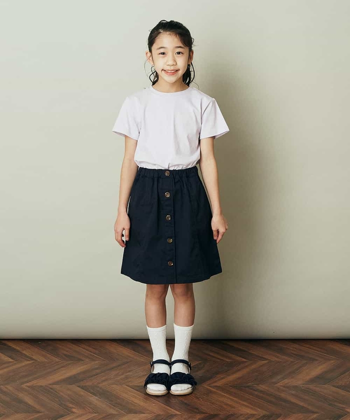 セール】[140－150]セーラーカラー付け襟Tシャツ(504468654