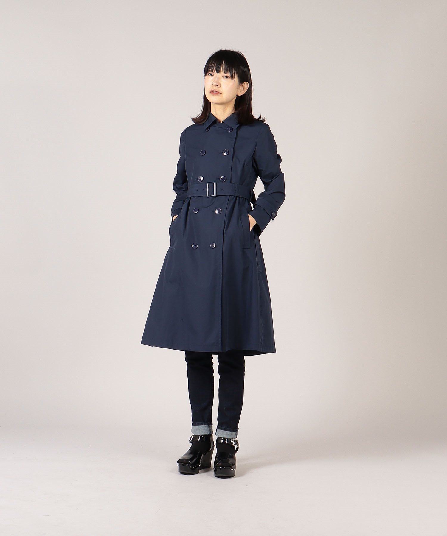 セール 50%OFF】 WS58 MANTEAU ドレストレンチコート(504565397