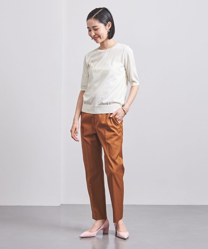 UNITED ARROWS＞C/SI 18G ショートスリーブ ニット B