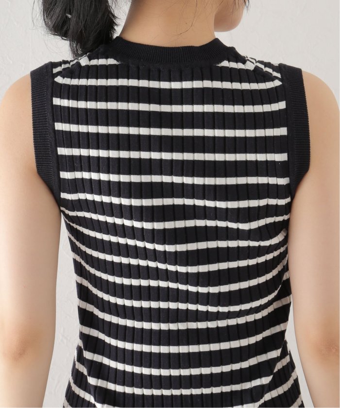 【HAVEL studio】RIB SLEEVELESS PULLOVER 498a2d9f8c39c43aa1f6370be349d1