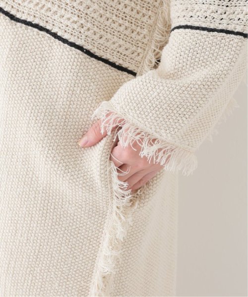 【ADAWAS / アダワス】 FRINGE KNIT GOWN