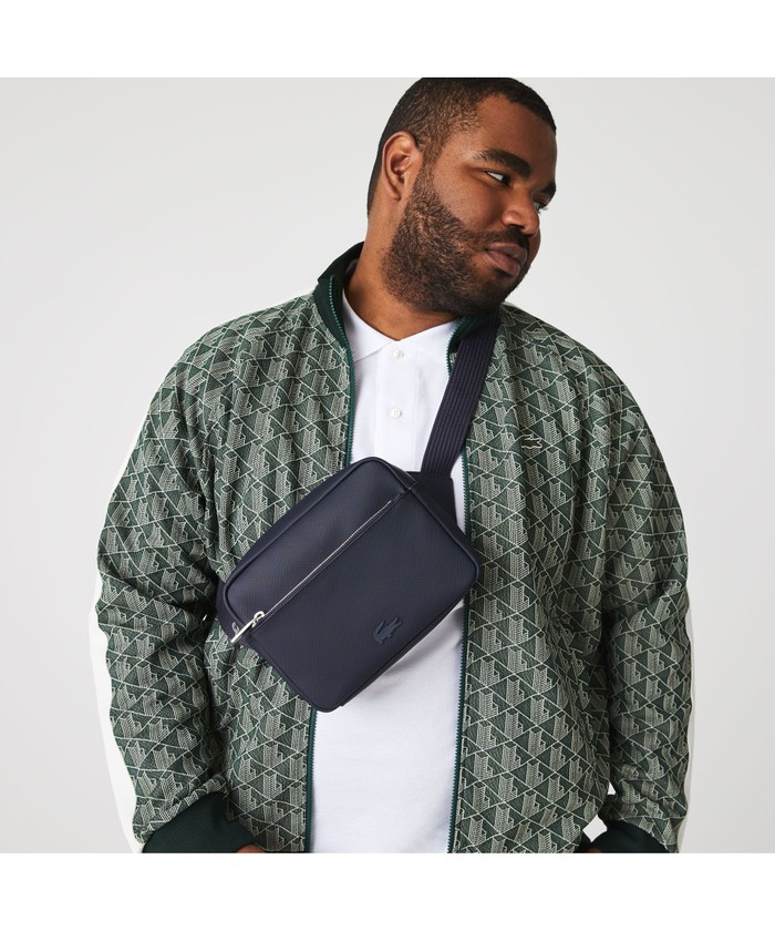 LACOSTE　メンズクラシック ピケリポーターバッグ　ブラック　ボディバッグ クーポン】ラコステ LACOSTE メンズクラシック ピケリポーター