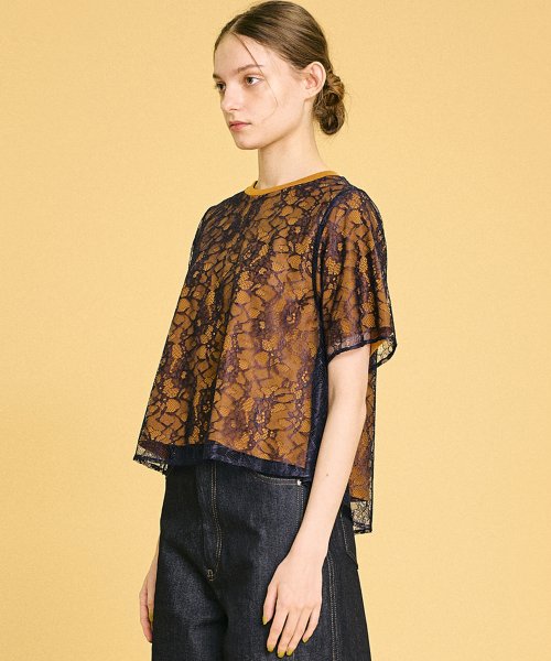レース重ねTシャツ