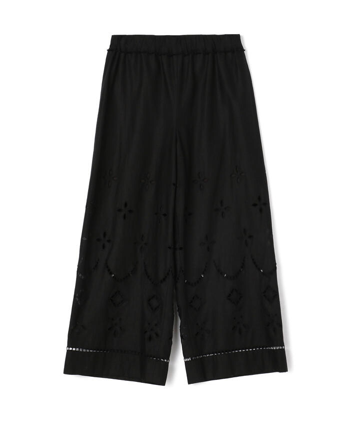 ロエベ リネン混紡のブラッククロップドパンツ パンツ通販 | ワールド オンラインストア | WORLD ONLINE STORE