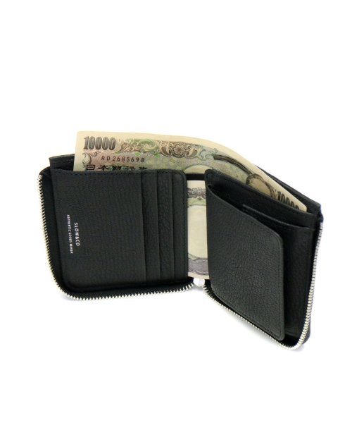 スロウ 二つ折り財布 SLOW 財布 goat ゴート mini L zip wallet L字ファスナー 小銭入れ コンパクト 山羊革 333S93J