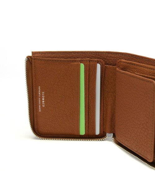 スロウ 二つ折り財布 SLOW 財布 goat ゴート mini L zip wallet L字ファスナー 小銭入れ コンパクト 山羊革 333S93J