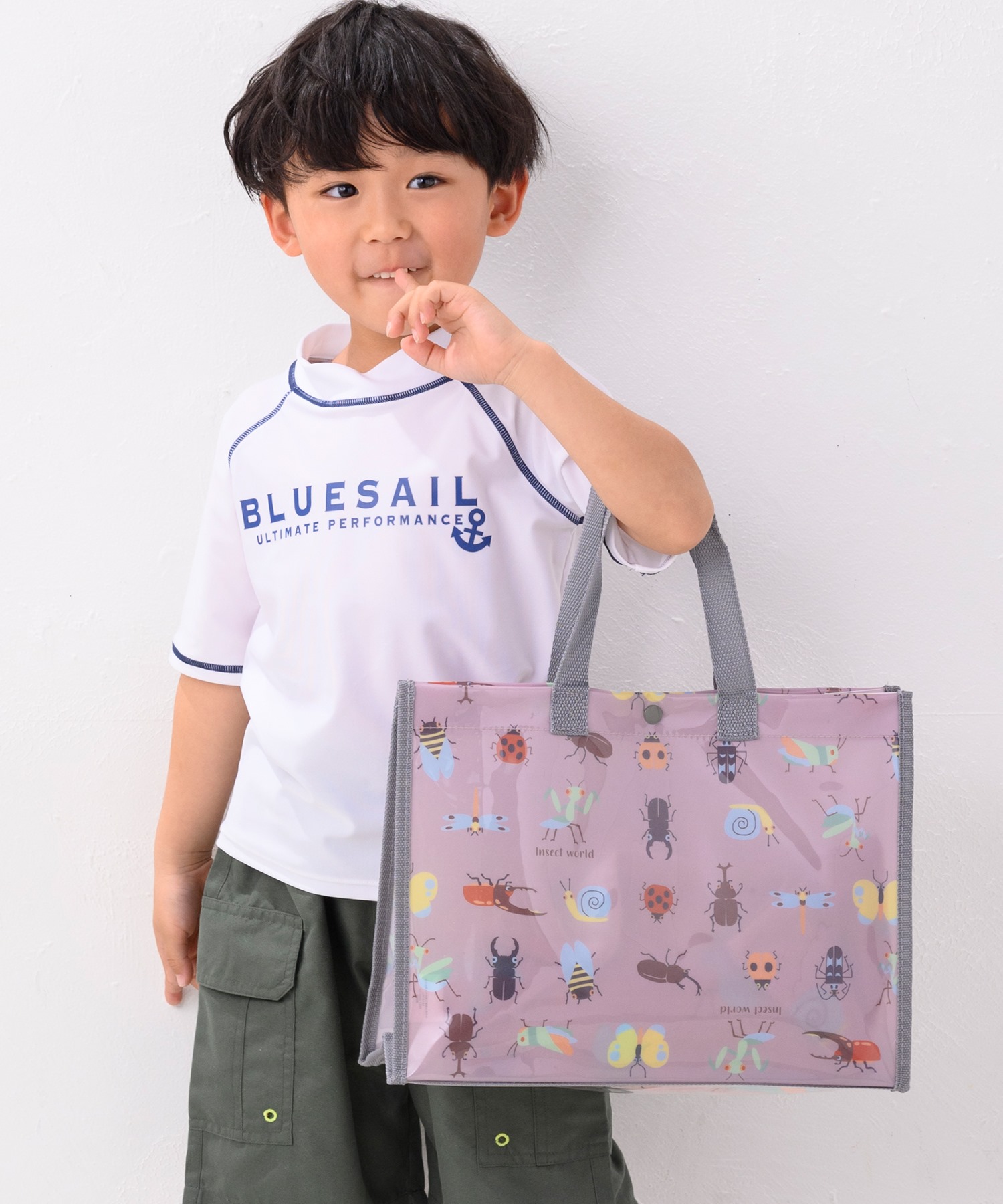 プールバッグ 男の子 女の子 キッズ スイムバック 34cm幅 BLUESAIL