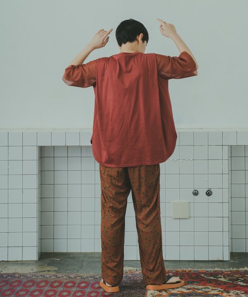 「WHYTO. / ホワイト」プリントイージーパンツ"Print Easy pants"