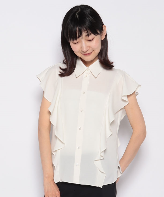 ブラウス PRIME GGT BD RUFFLE TOP(504587697) | セオリー
