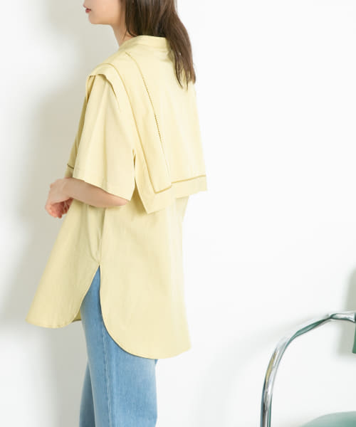 セール 30%OFF】パイピングレイヤードブラウス(504597619