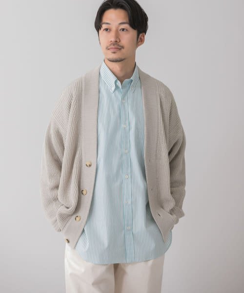 美濃和紙 両畦カーディガン