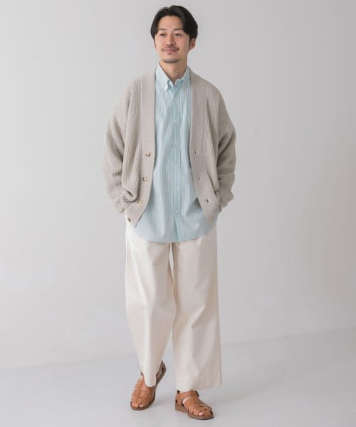美濃和紙 両畦カーディガン