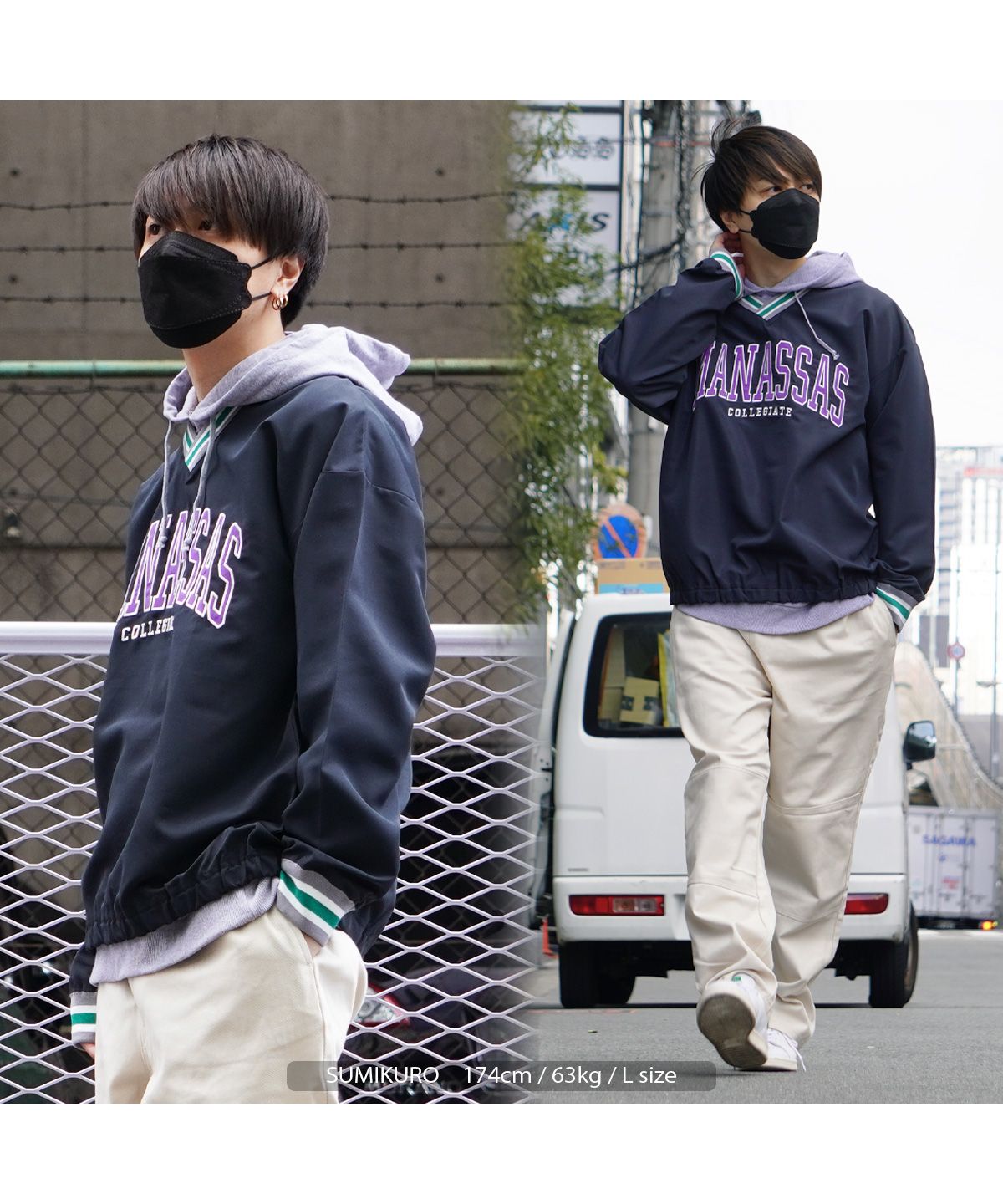 ワンフォークロージング 1111clothing プルオーバー メンズ