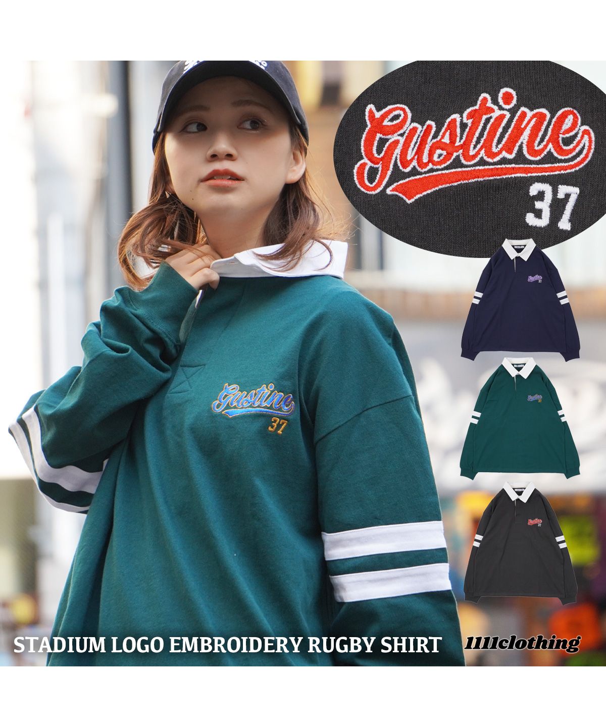 ワンフォークロージング 1111clothing ラガーシャツ メンズ ワンフォークロージング 1111clothing ラガーシャツ メンズ
