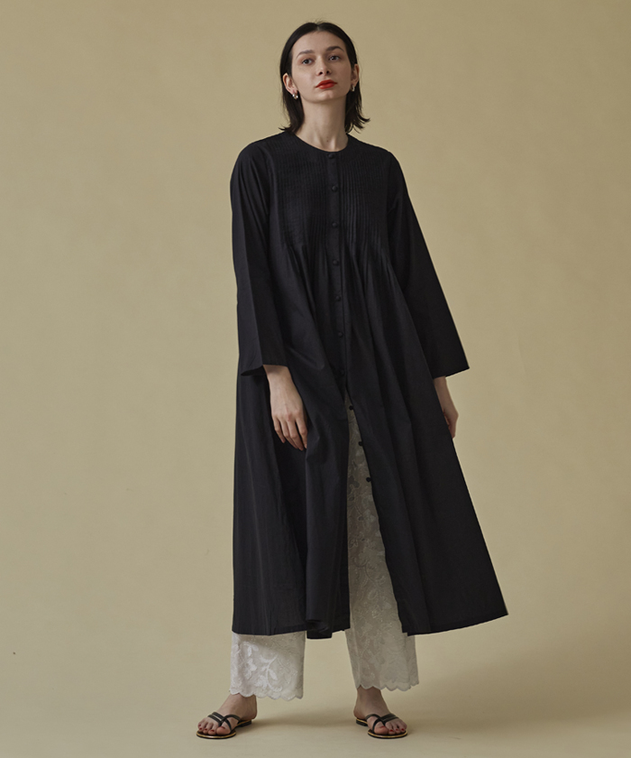 宅配便配送 セール 30%OFF】カディコットンピンタックワンピース(504563139 ワンピース