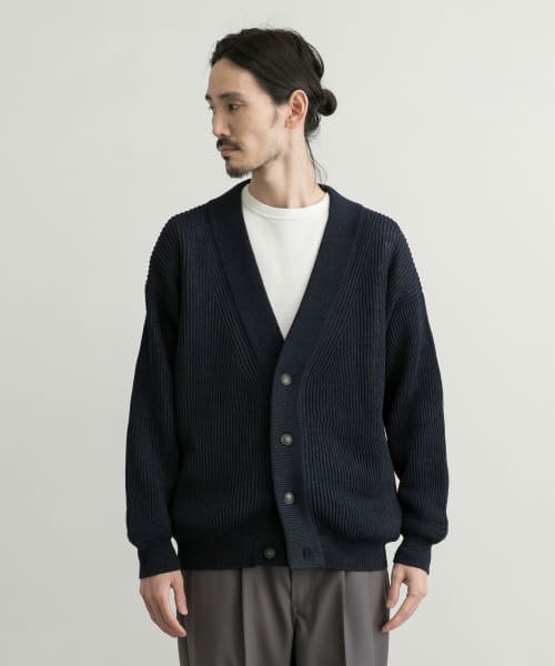 美濃和紙 両畦カーディガン