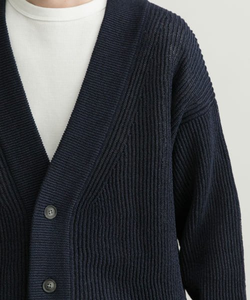 美濃和紙 両畦カーディガン