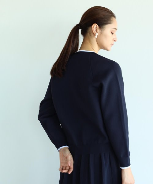 【セットアップ対応商品】Vin 【手洗い可】パールボタンカーディガン