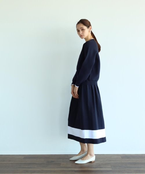 【セットアップ対応商品】Vin 【手洗い可】パールボタンカーディガン