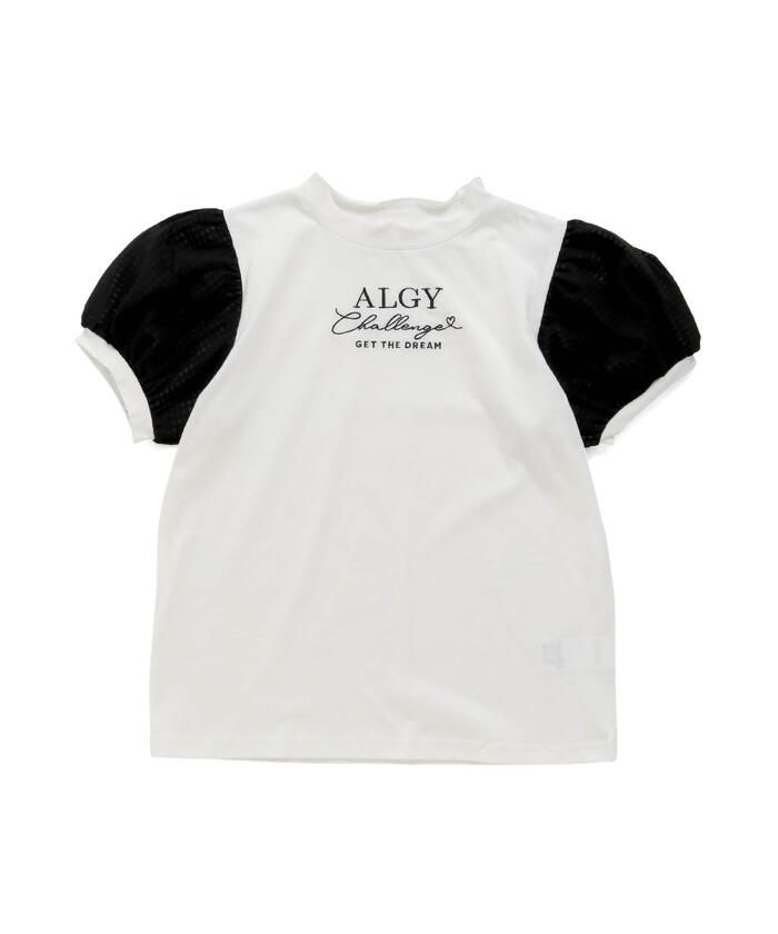 クーポン】【セール 40%OFF】ギンガムシフォンスリーブT
