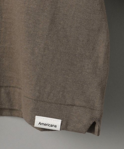 ＜Americana(アメリカーナ)＞ロゴロングスリーブ Tシャツ