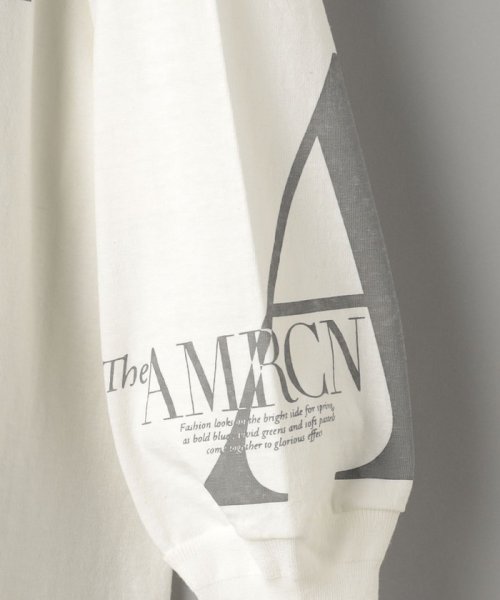 ＜Americana(アメリカーナ)＞ロゴロングスリーブ Tシャツ
