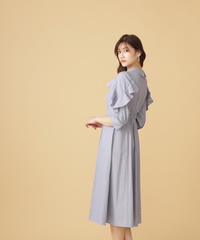 MM6 ラッフルシャツワンピース 20SS 38 WH | pubthequietman.fr