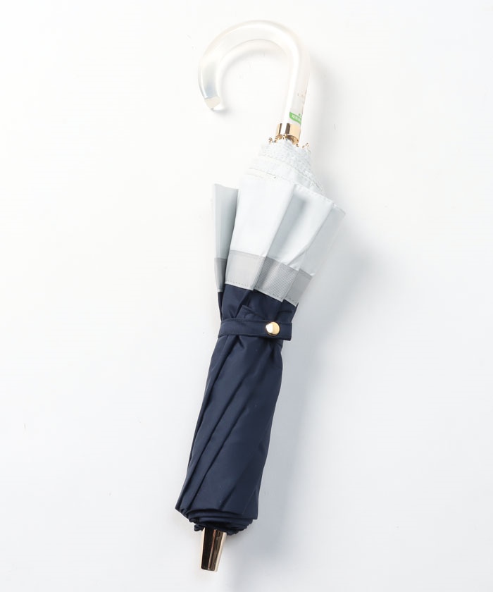 LANVIN ビジューリボン　晴雨兼用　折りたたみ日傘 晴雨兼用折りたたみ日傘 ”ビジューリボン”(504490357