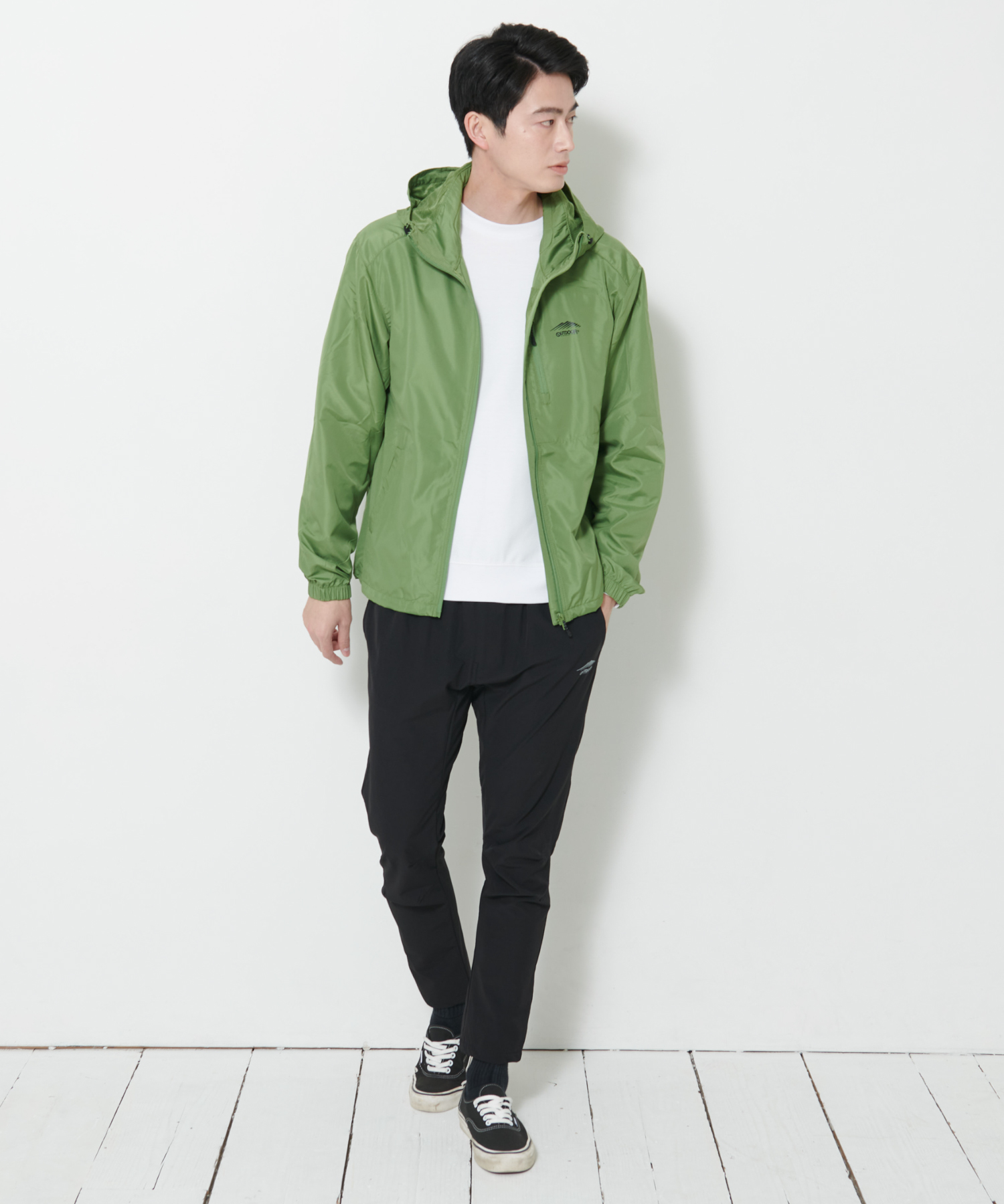 THE AMPAL CREATIVE / ナイロンJKT /フード付き クーポン】【OUTDOORPRODUCTS】透湿 撥水 防風 防花粉