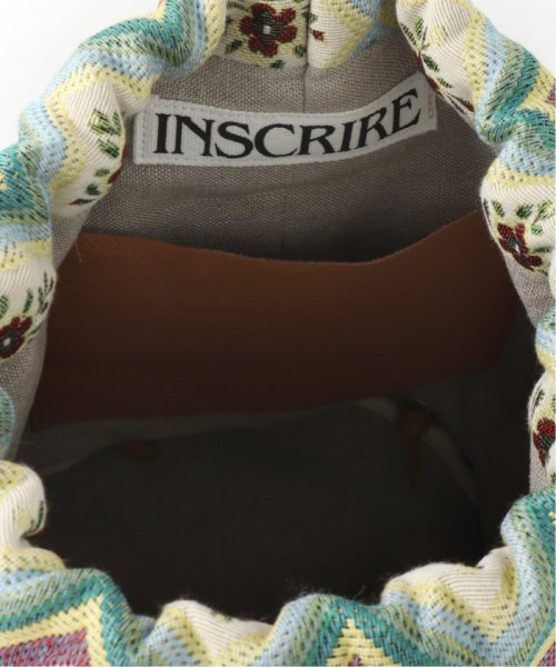 【INSCRIRE/アンスクリア】フラワー巾着バッグ