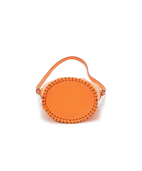 美品＊TREASURE TOPKAPI ミニバケツ型 ショルダーバッグ セール】 【TREASURE TOPKAPI】シュリンクレザー ミニ バケツ型
