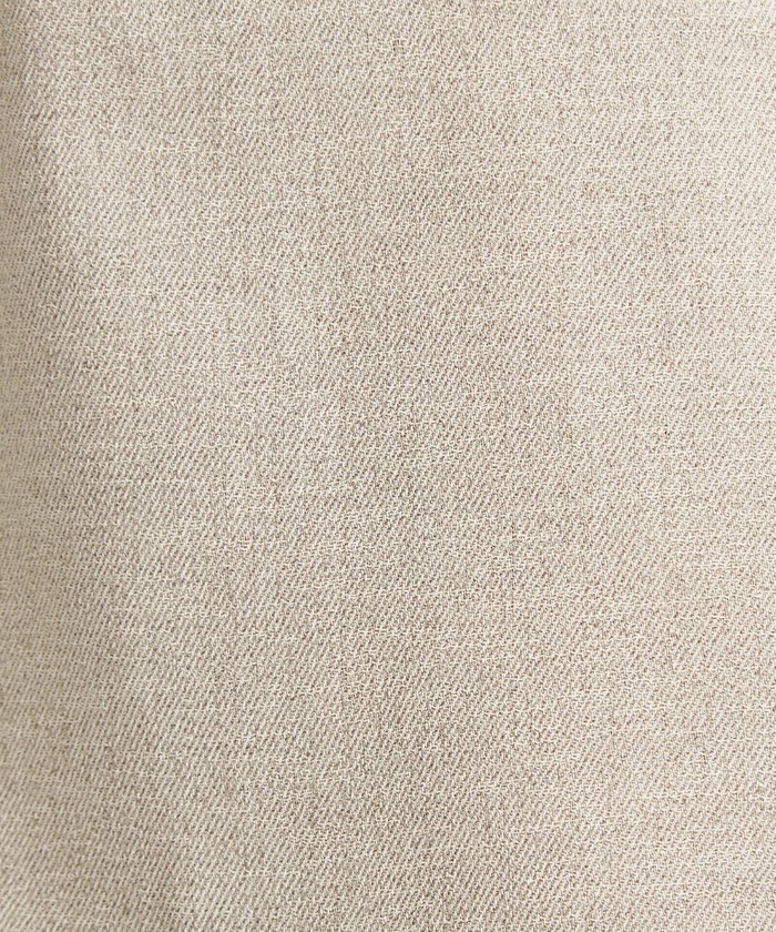 【美品】グリーンレーベルリラクシング　リネンセットアップ　ノーカラー　パンツ　M セール】リネンライク ノーラペル ジャケット －ウォッシャブル