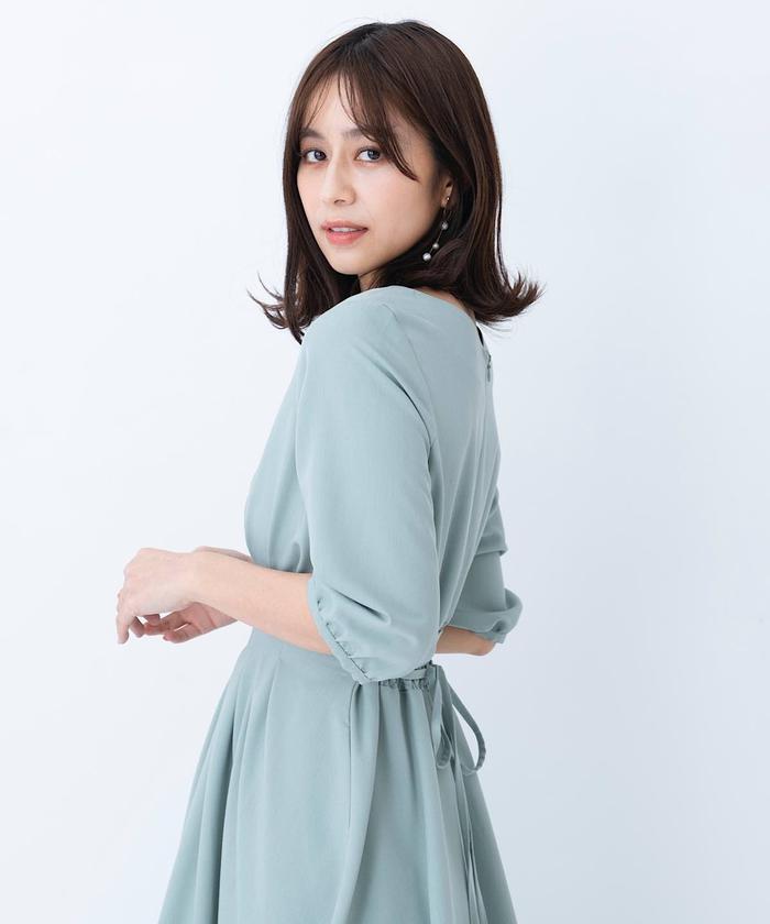 ウエストタック5分袖ワンピース(504606899) | AND COUTURE(AND ウエストタック5分袖ワンピース(504606899) | AND COUTURE(AND
