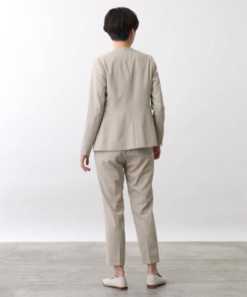 【洗える】ナチュラル ノーカラージャケット
