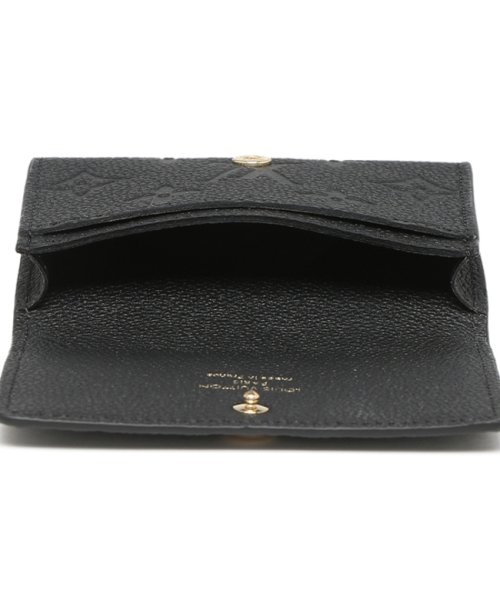 ルイヴィトン カードケース アンヴェロップカルト ドゥ ヴィジット モノグラムアンプラント ブラック レディース LOUIS VUITTON M58456