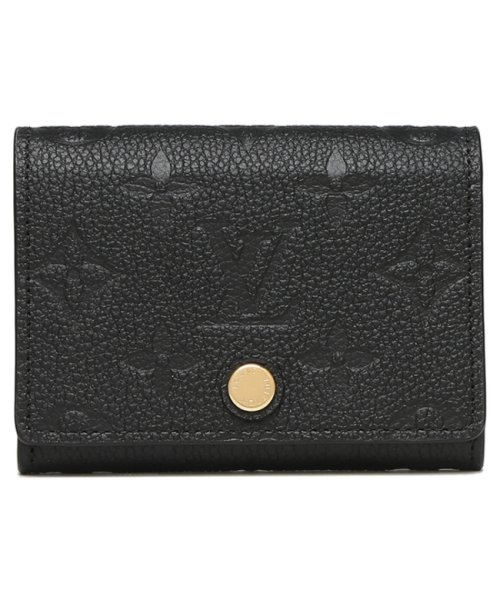 ルイヴィトン カードケース アンヴェロップカルト ドゥ ヴィジット モノグラムアンプラント ブラック レディース LOUIS VUITTON M58456