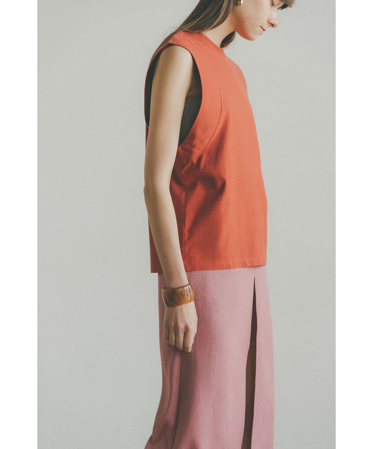 カットソー(半袖+袖なし) CLANE - APRON TOPS HALF SLEEVE OVER SHIRT | CLANE (Women