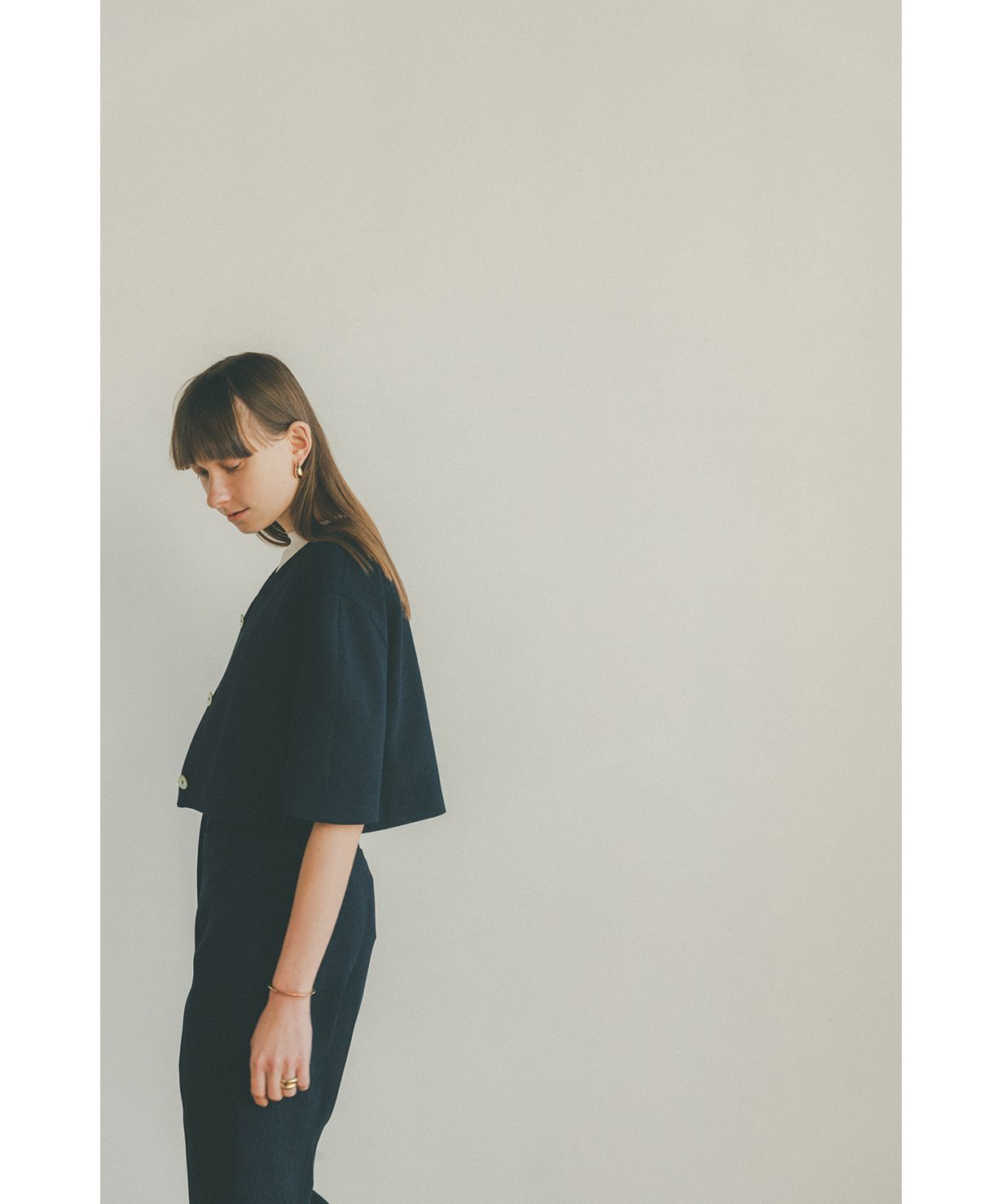 セール】V NECK COCOON SHORT JACKET(504607774) | クラネ(CLANE) - d