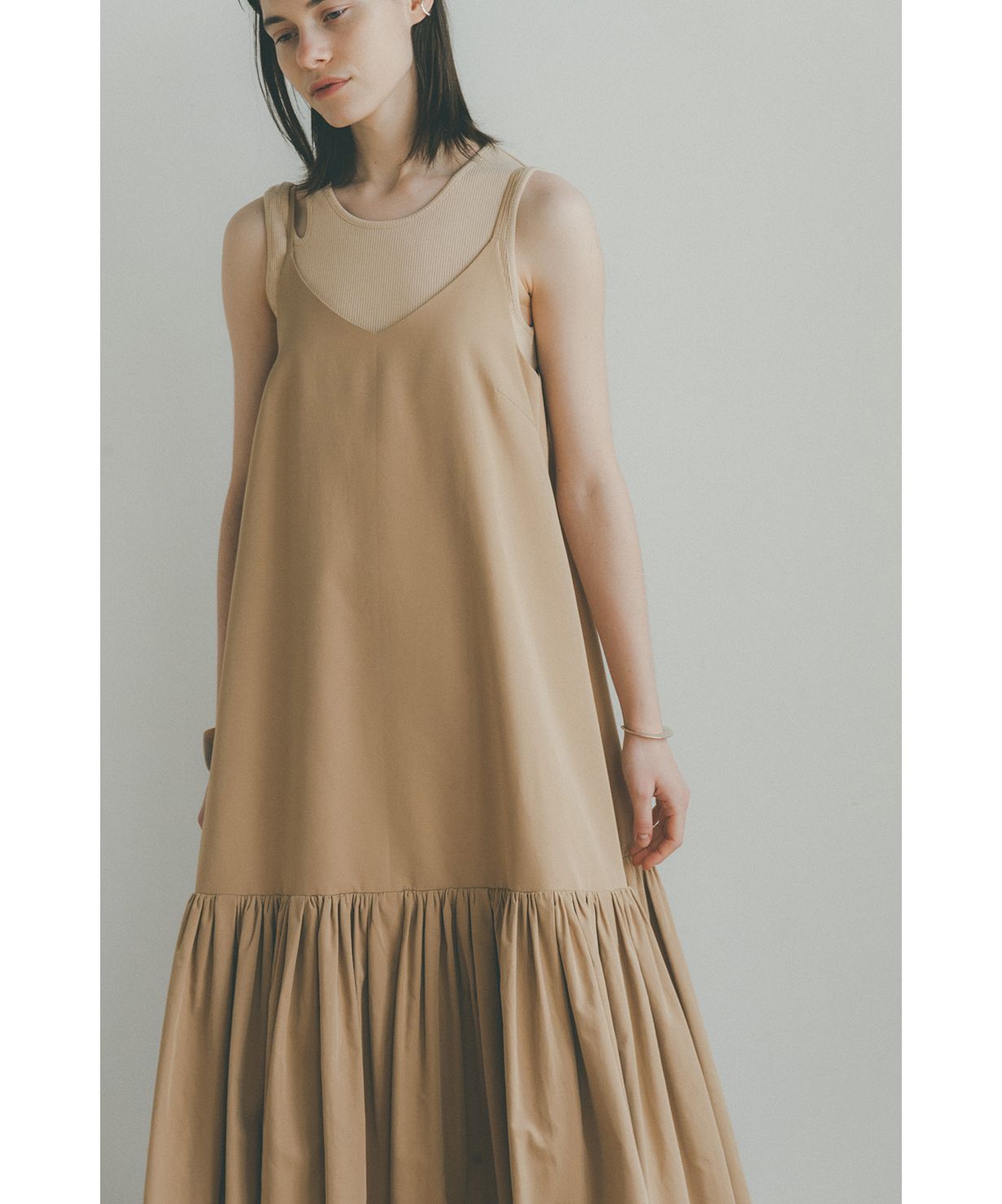 セール 30%OFF】 VOLUME GATHER CAMISOLE DRESS(504607777 セール 30%OFF】 VOLUME GATHER CAMISOLE DRESS(504607777