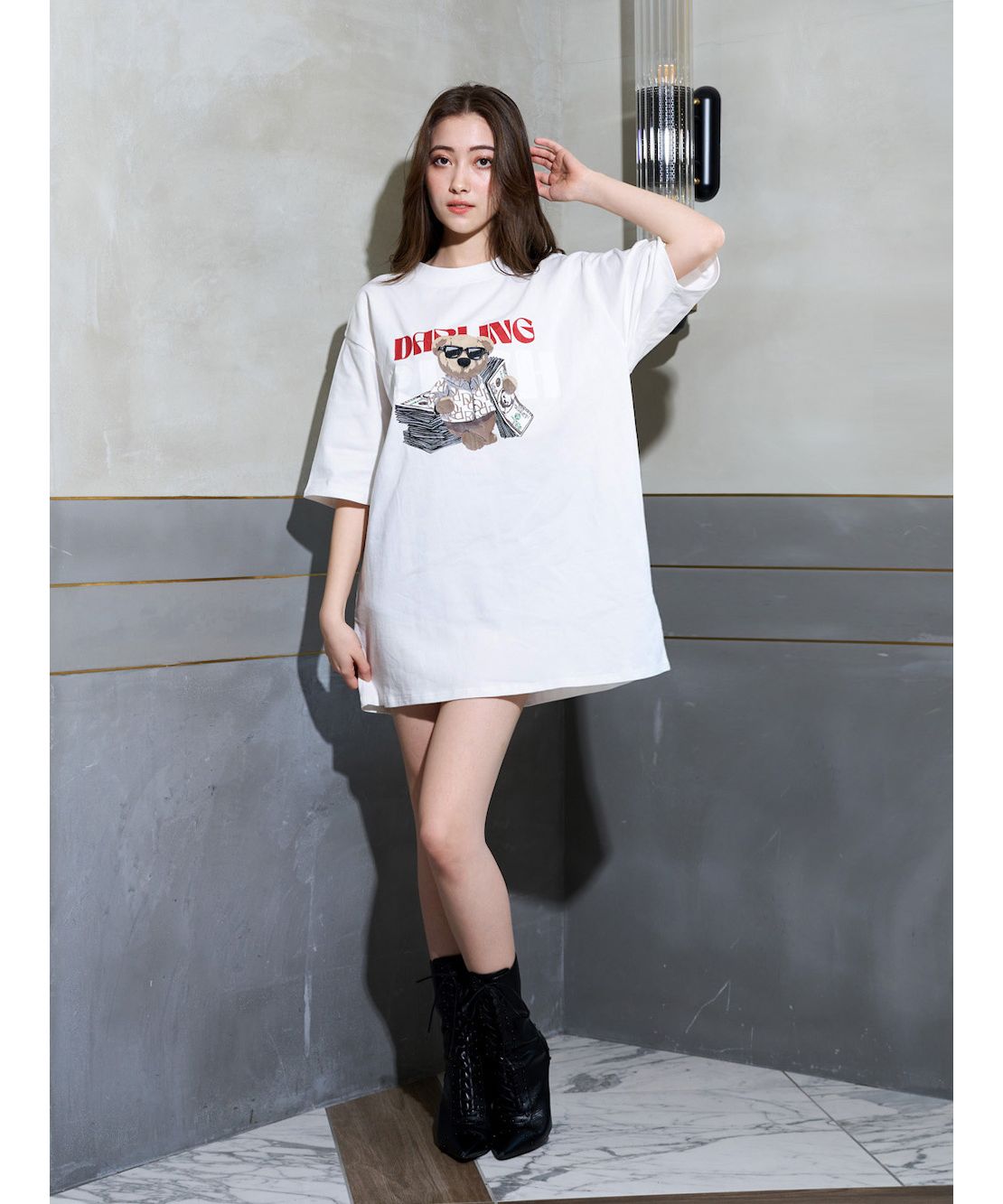 ダーリッチ darich DベアヴィンテージTシャツ 半袖Tシャツ