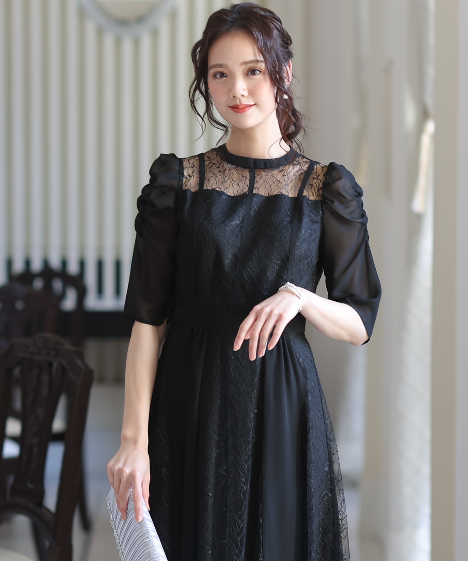 【激安】半額以下- 50%OFFの安い通販 セール17%OFF】プールヴー PourVous 袖あり&ロングパーティー スーツ・フォーマル・ドレス