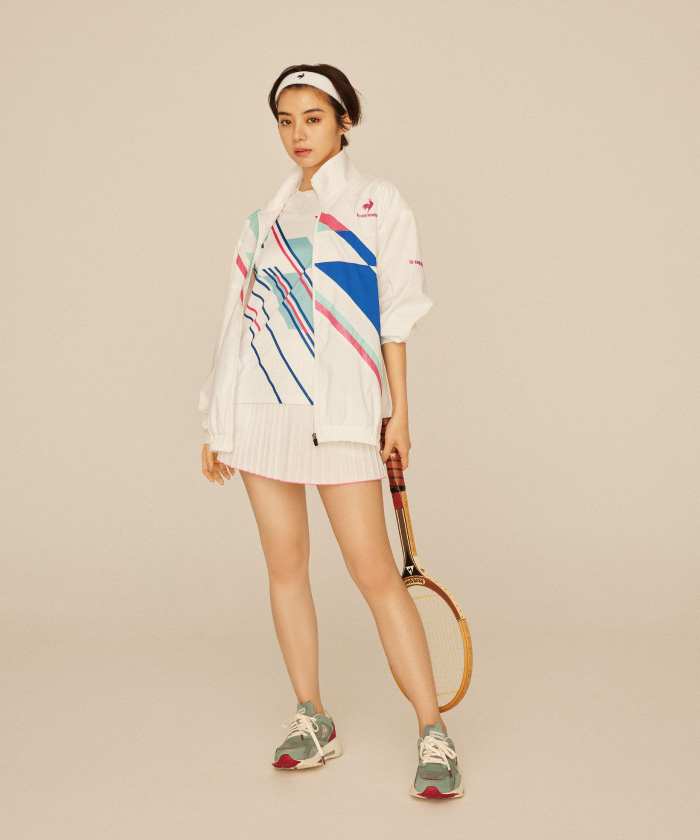le coq sportif - ルコック テニスリバティシャツジャケット セール】【池田エライザ着用】【テニス】ネオヘリテージゲーム