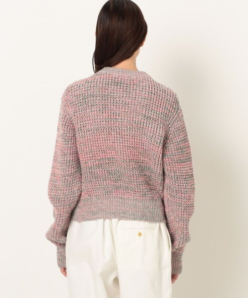CABaN コットンカシミヤミックスワッフル クルーネックカーディガン